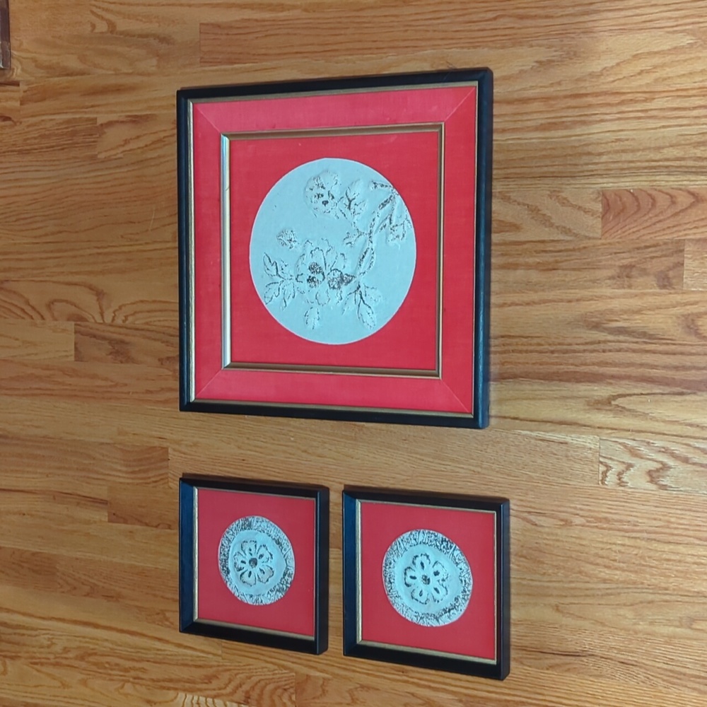 Set of Three Vintage Framed Wall Art